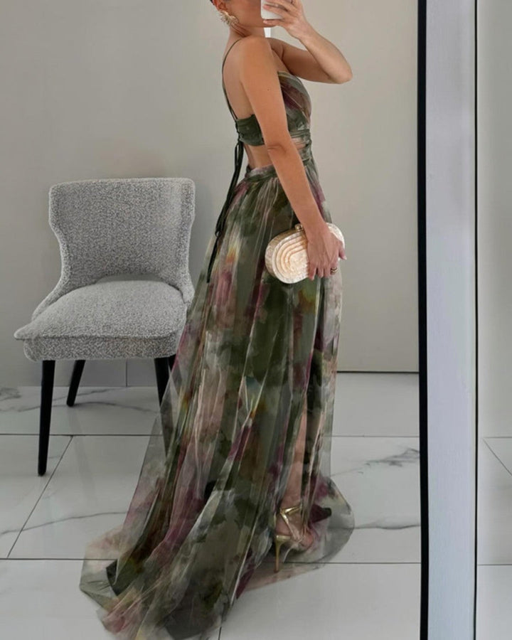 Giselle – Enchanting Maxi Dress with Floral Print