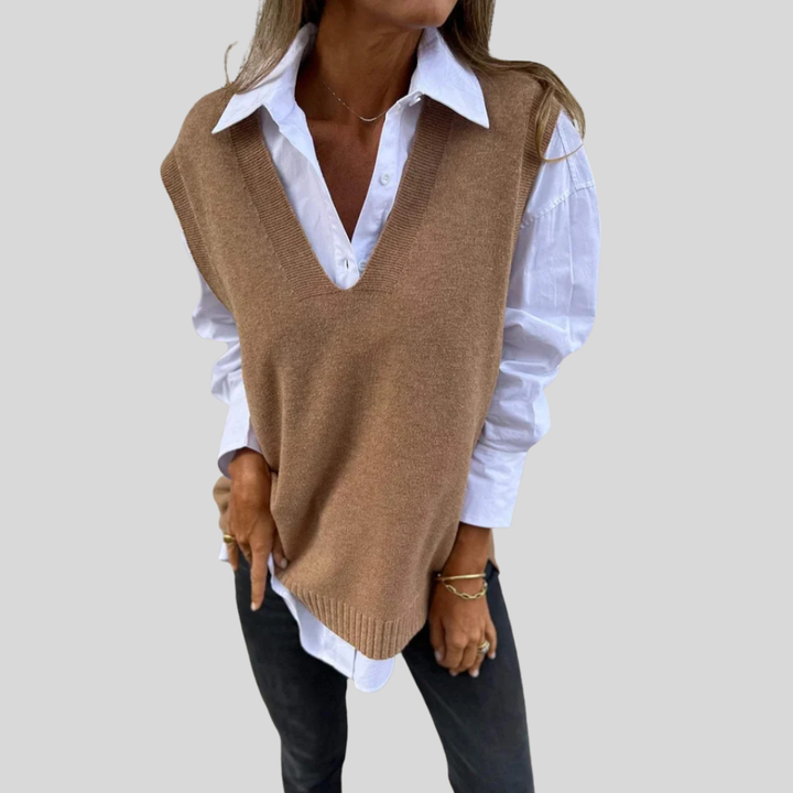 Evelyn | Stylish Knit Sweater Vest