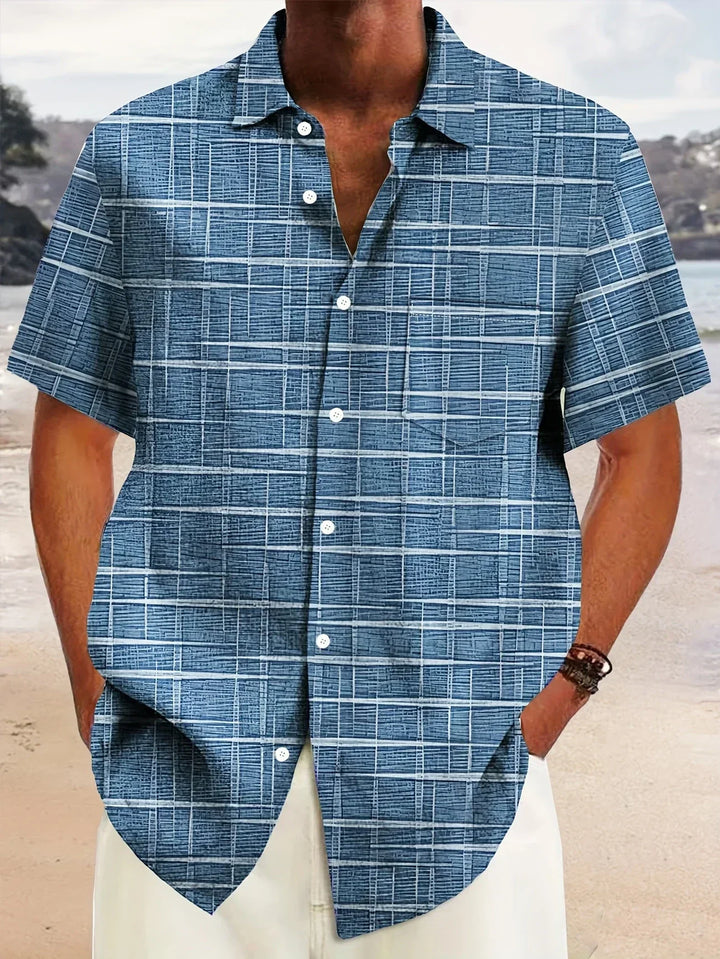 Haroyan – Stylish Shirt with Check Stripe Pattern