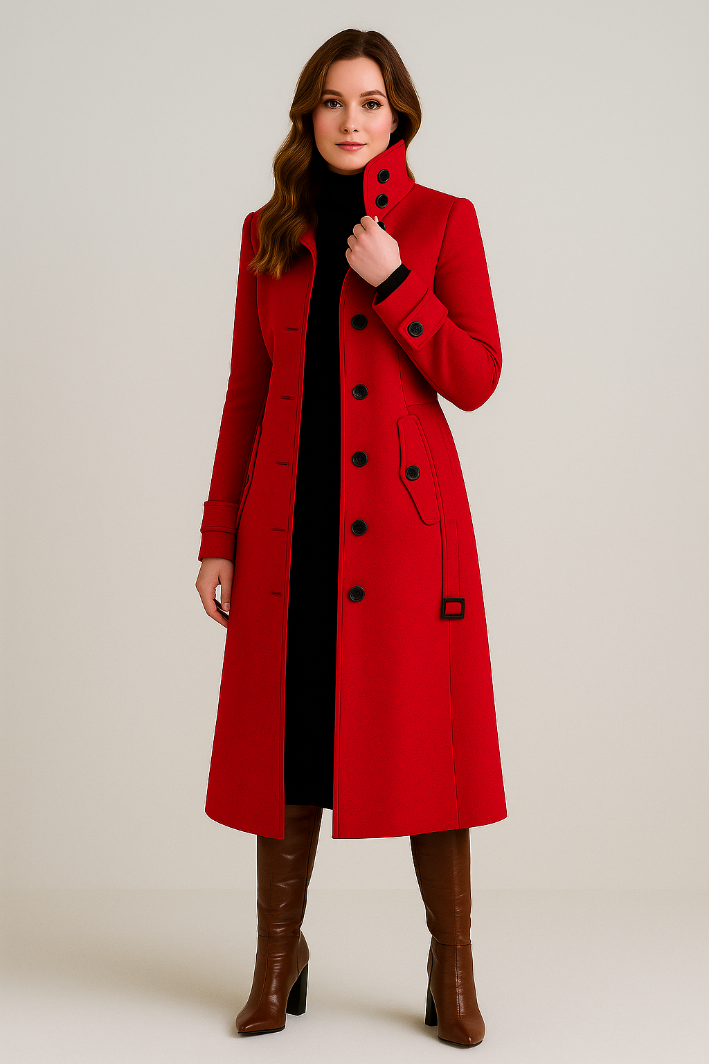Claire High Neck Coat