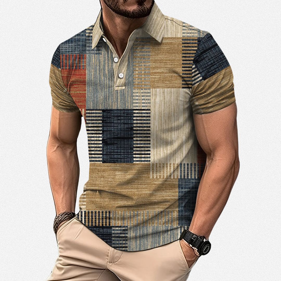 LEEVY™ | Colourful Men’s Short Sleeve Shirt