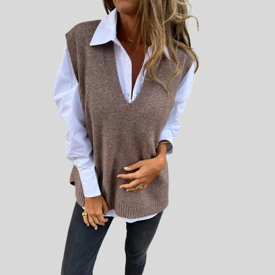 Evelyn | Stylish Knit Sweater Vest