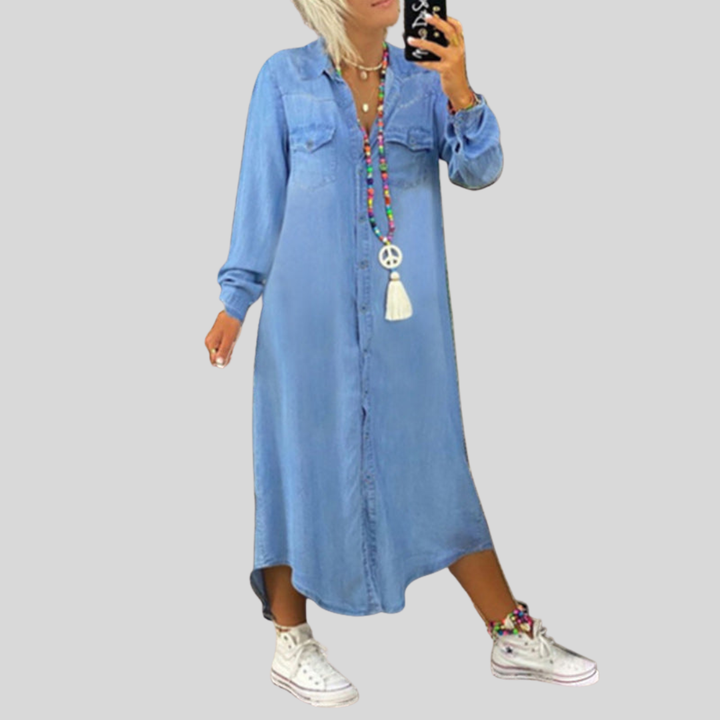 Leah | Denim Shirt Dress