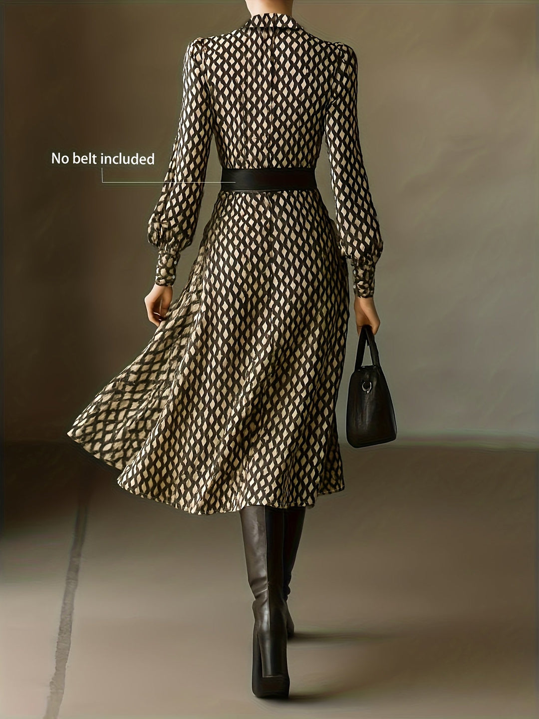 Lizzy | Vintage Rhombus Print Dress