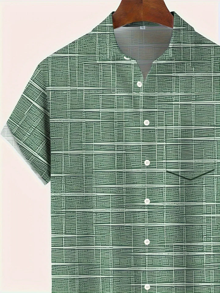 Haroyan – Stylish Shirt with Check Stripe Pattern