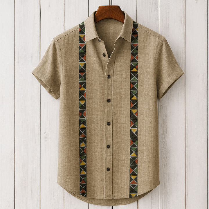 Sahara Stitch Linen Shirt