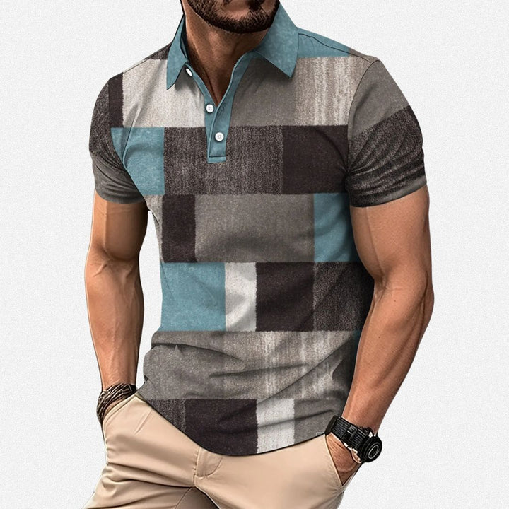LEEVY™ | Colourful Men’s Short Sleeve Shirt