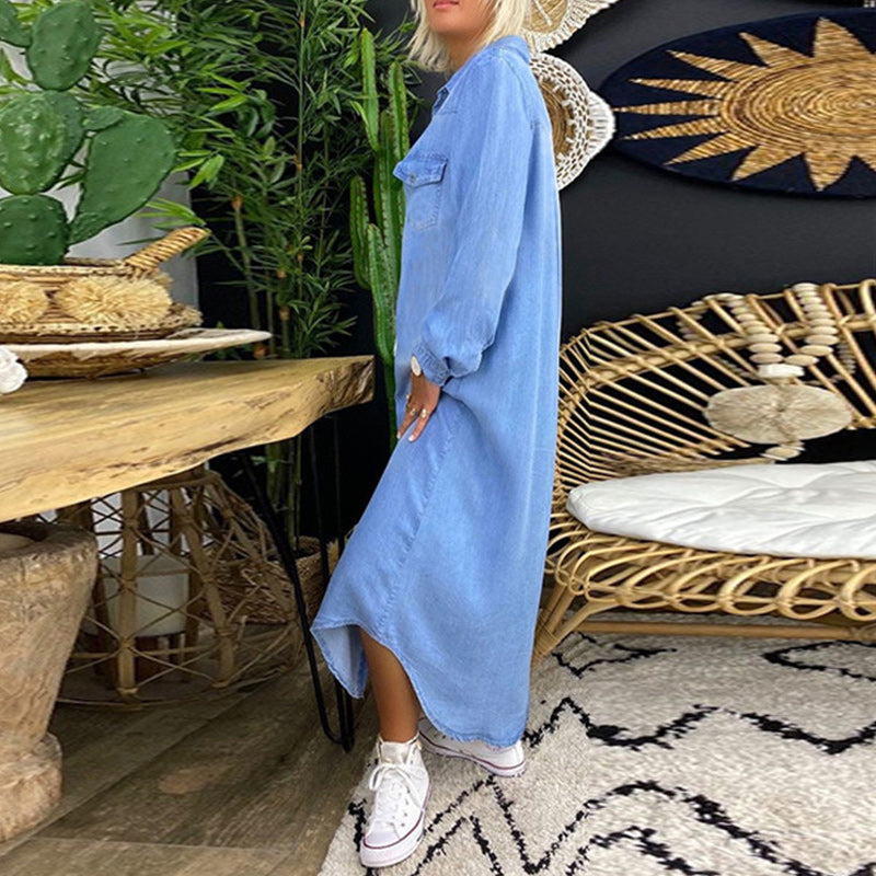 Leah | Denim Shirt Dress