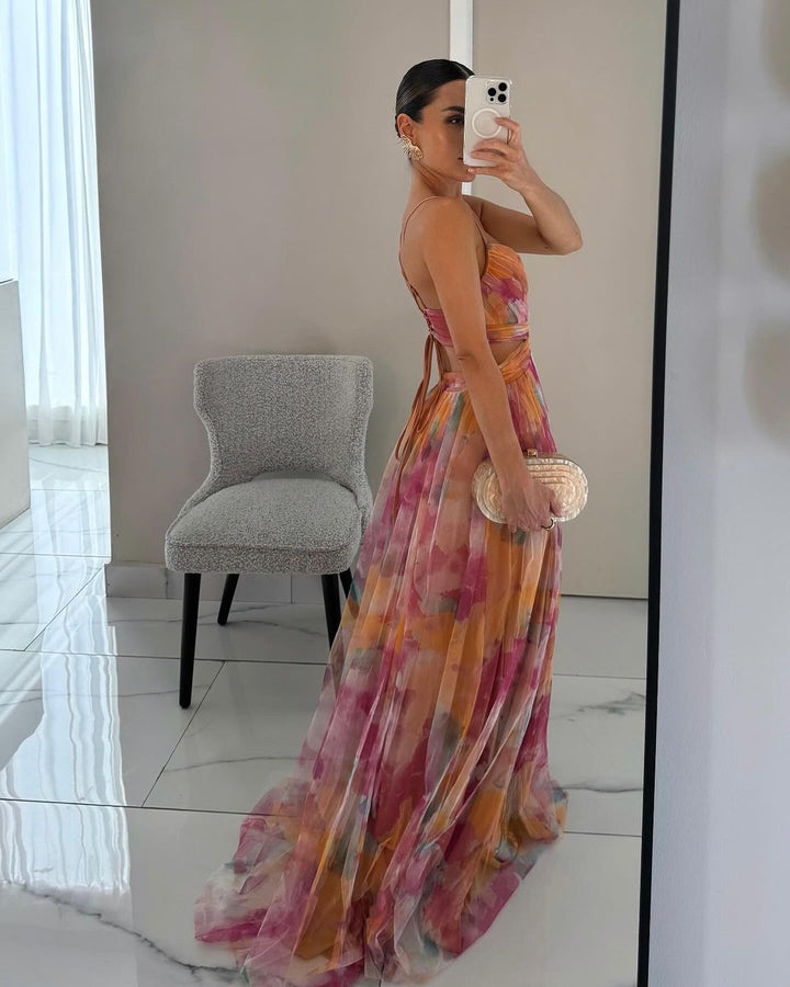 Giselle – Enchanting Maxi Dress with Floral Print