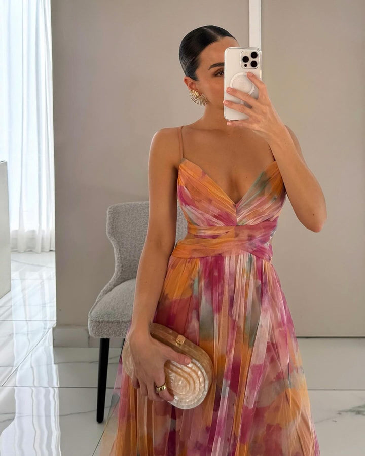 Giselle – Enchanting Maxi Dress with Floral Print