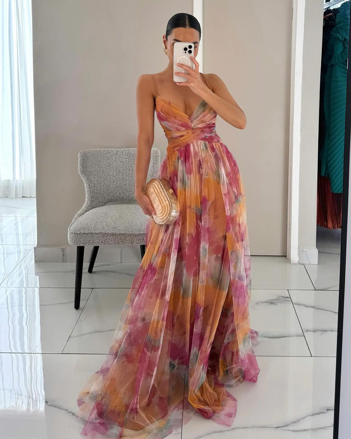 Giselle – Enchanting Maxi Dress with Floral Print
