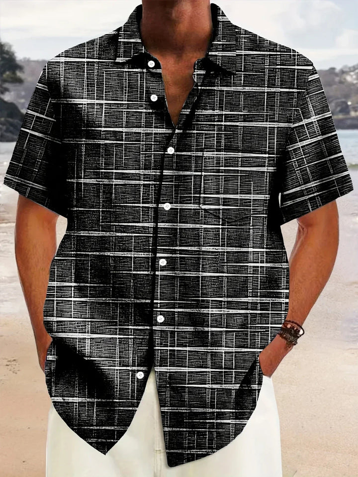 Haroyan – Stylish Shirt with Check Stripe Pattern