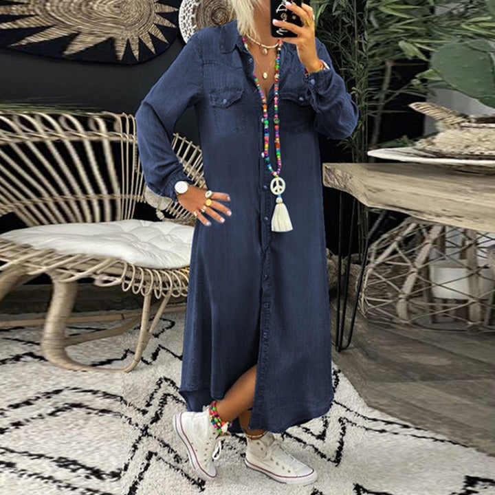 Leah | Denim Shirt Dress
