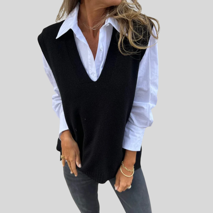 Evelyn | Stylish Knit Sweater Vest