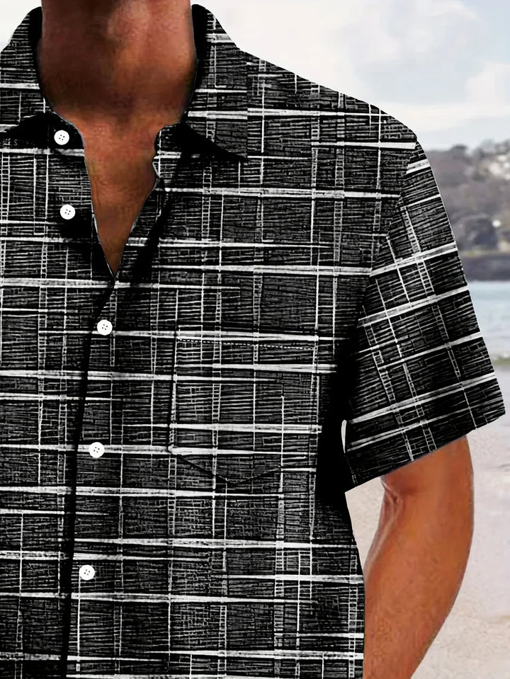 Haroyan – Stylish Shirt with Check Stripe Pattern