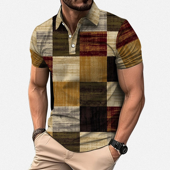 LEEVY™ | Colourful Men’s Short Sleeve Shirt