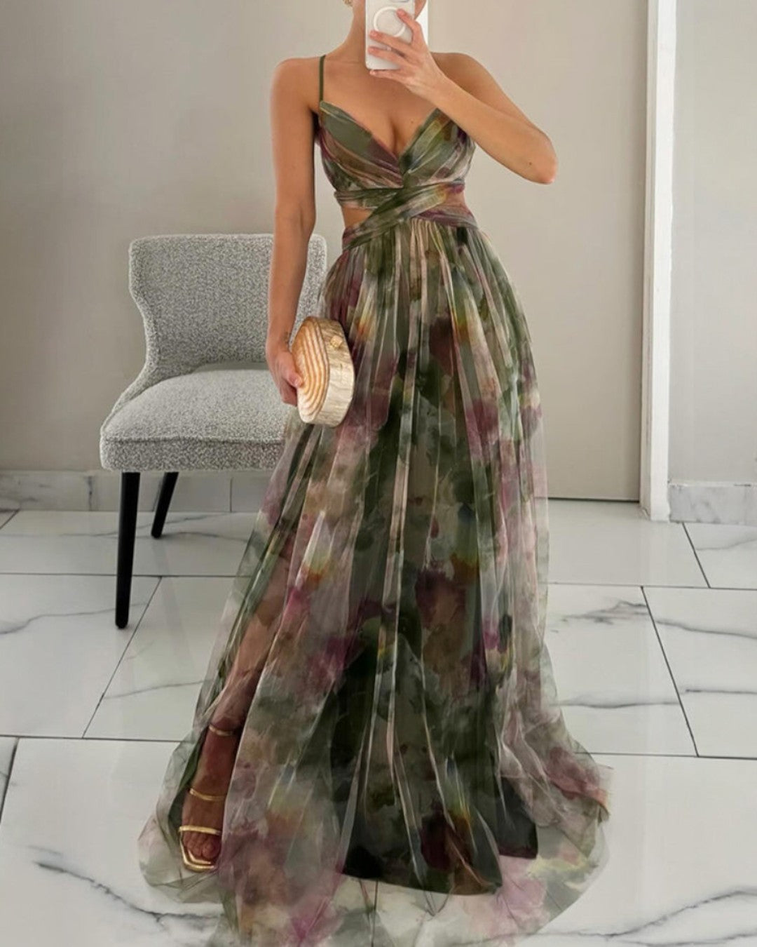 Giselle – Enchanting Maxi Dress with Floral Print