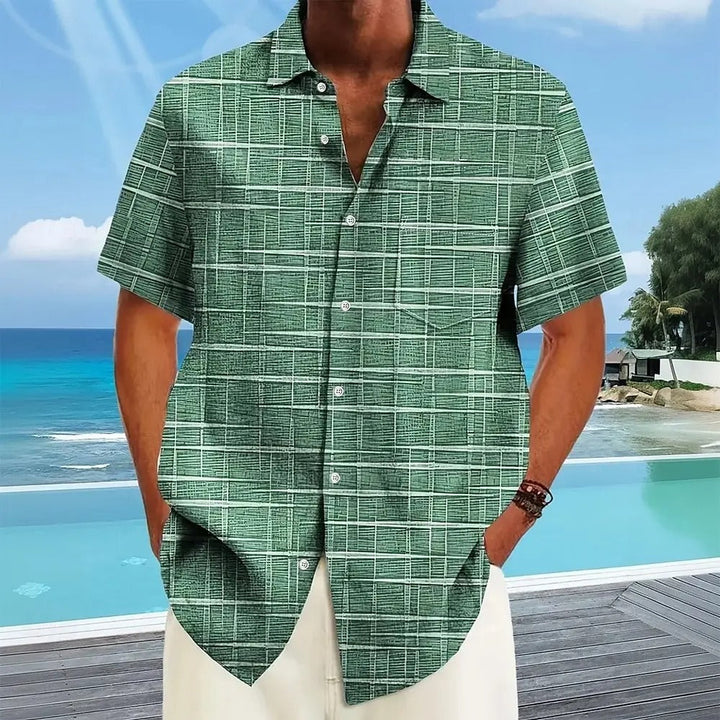 Haroyan – Stylish Shirt with Check Stripe Pattern