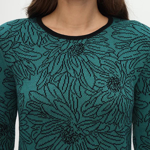 Annika | Long Sleeved Floral Print Dress