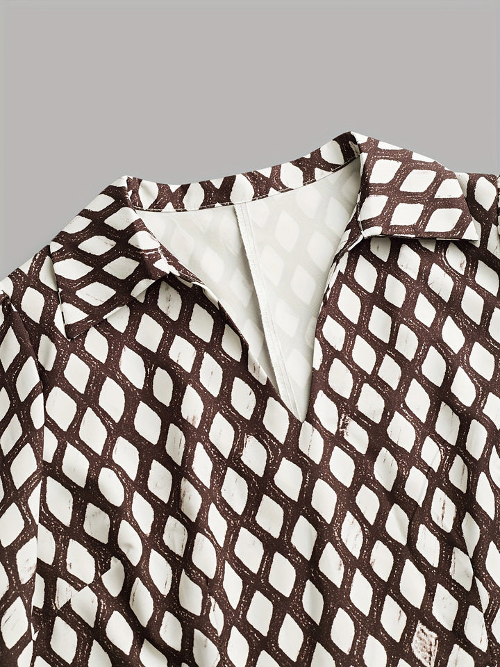 Lizzy | Vintage Rhombus Print Dress