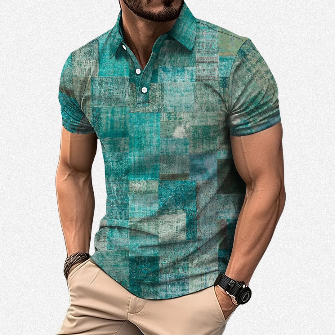 LEEVY™ | Colourful Men’s Short Sleeve Shirt