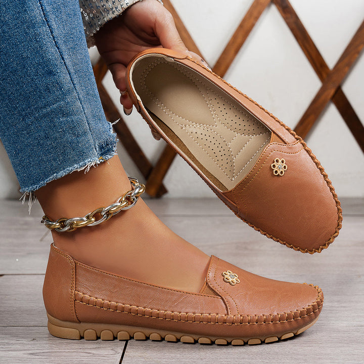 Feya Orthopedic Leather Shoes – Lightweight, Breathable, Anti-Slip