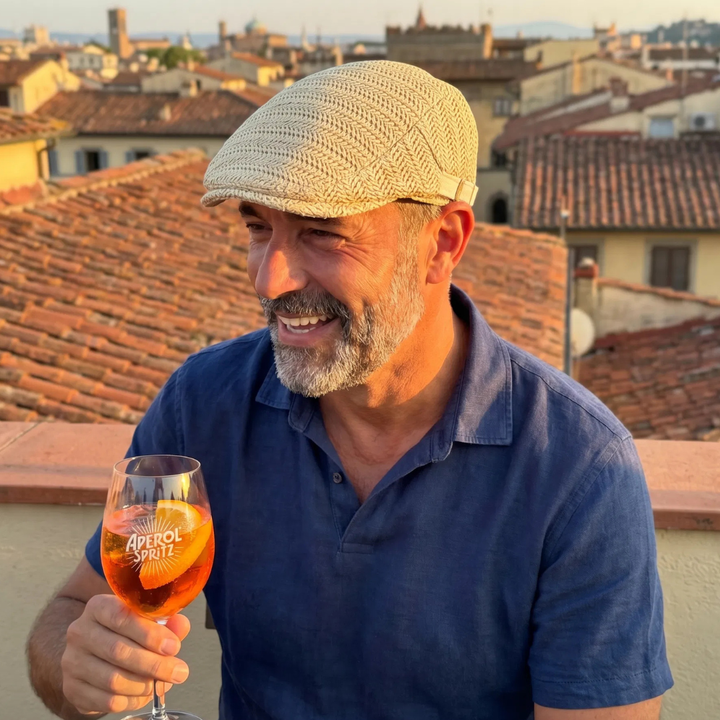 Salvatore — Summer Straw Flat Cap