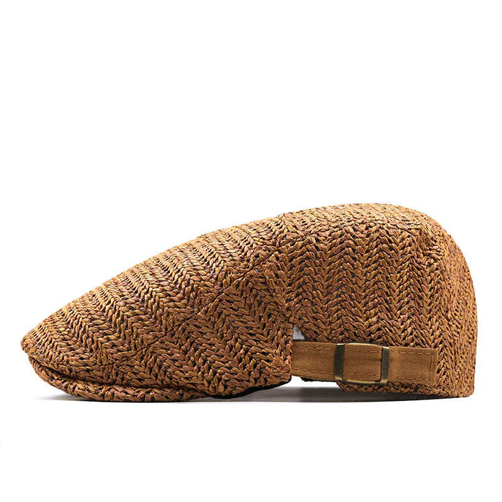 Salvatore — Summer Straw Flat Cap