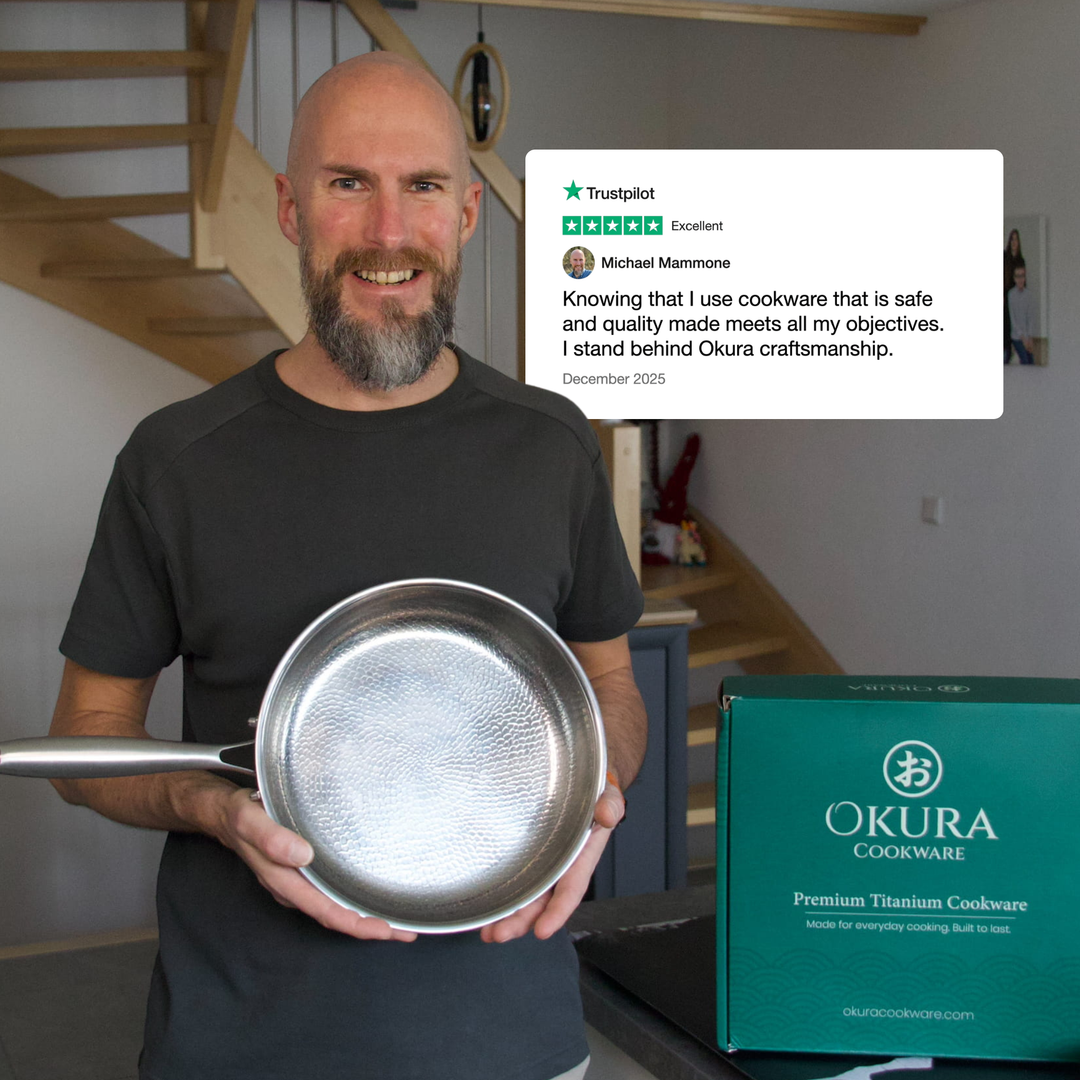 Hand-Hammered Titanium Pan