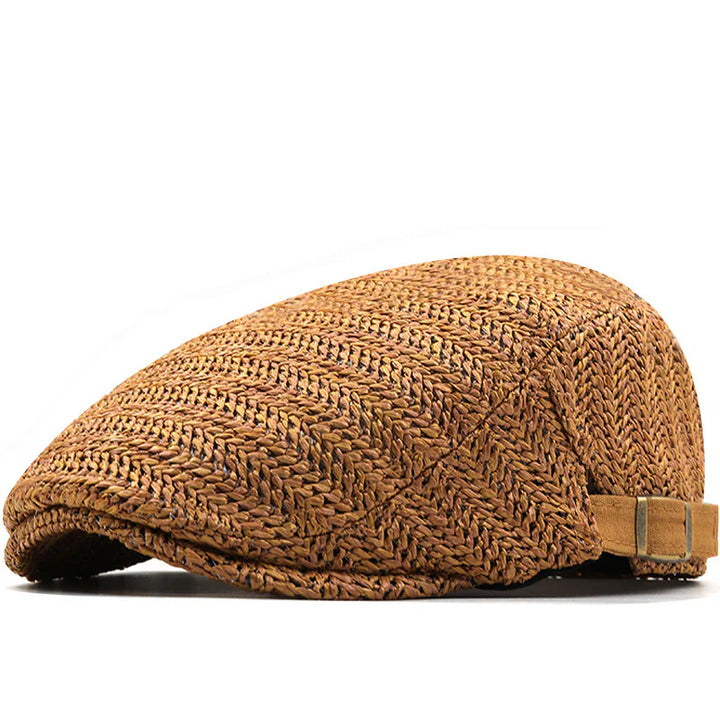Salvatore — Summer Straw Flat Cap