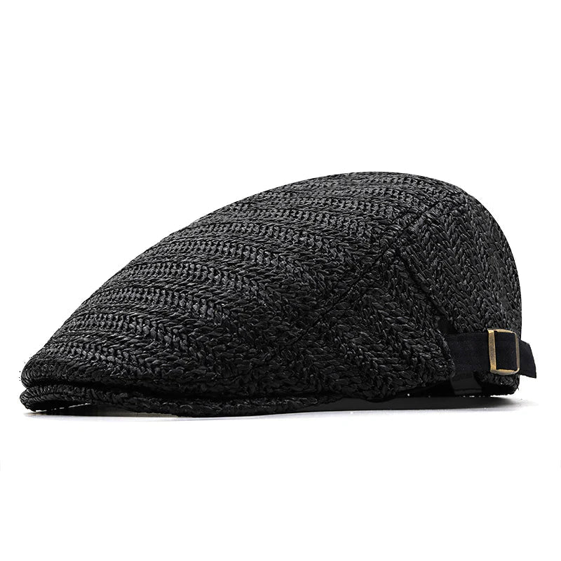 Salvatore — Summer Straw Flat Cap