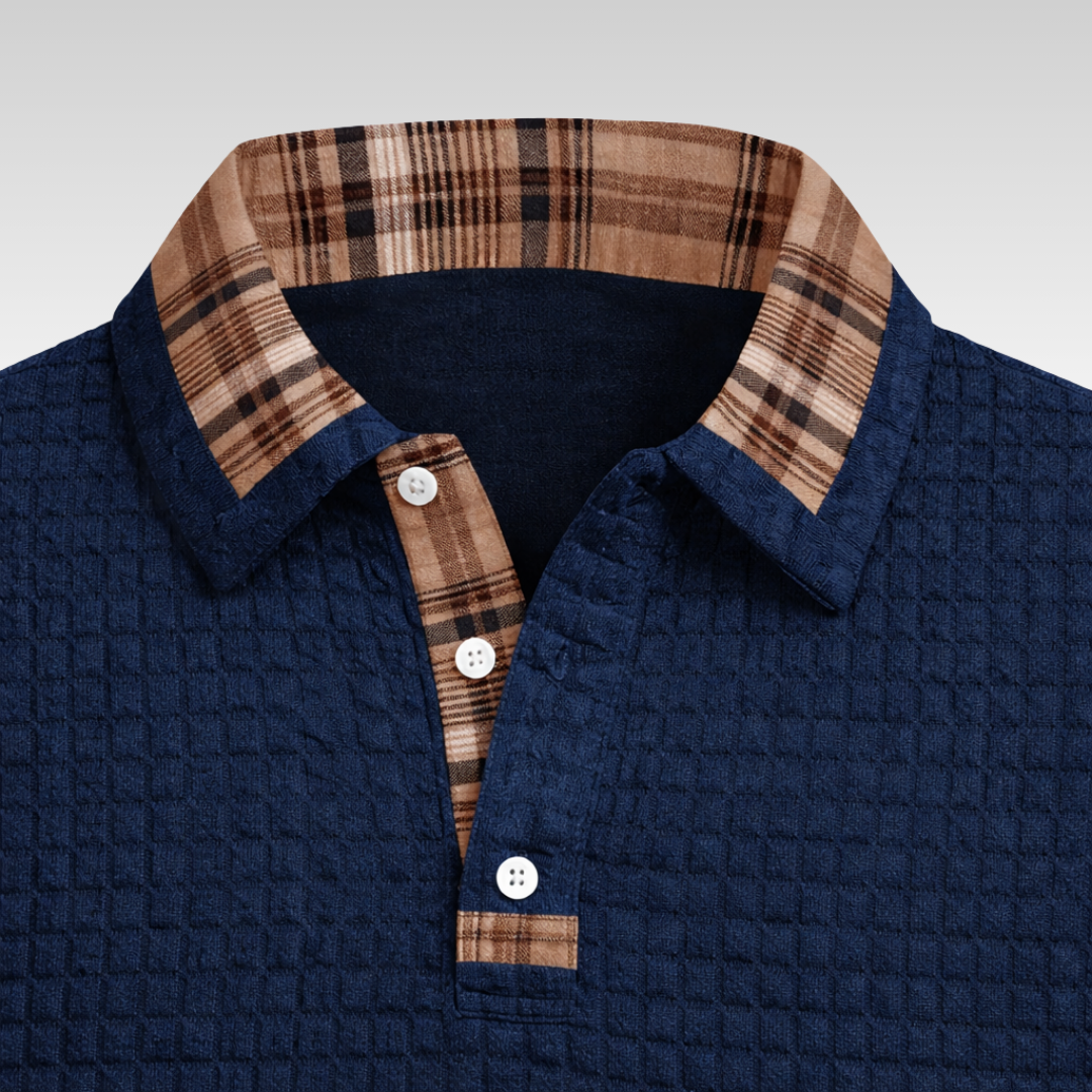 OWEN WAFFLE POLO SHIRT