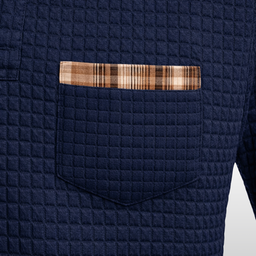 OWEN WAFFLE POLO SHIRT
