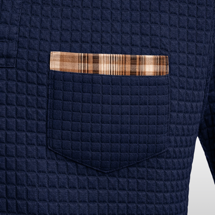 OWEN WAFFLE POLO SHIRT