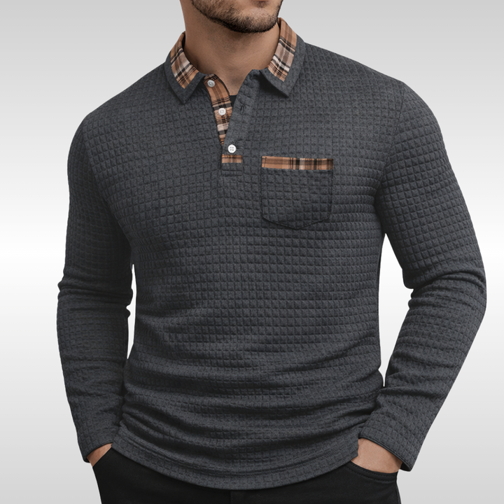 OWEN WAFFLE POLO SHIRT