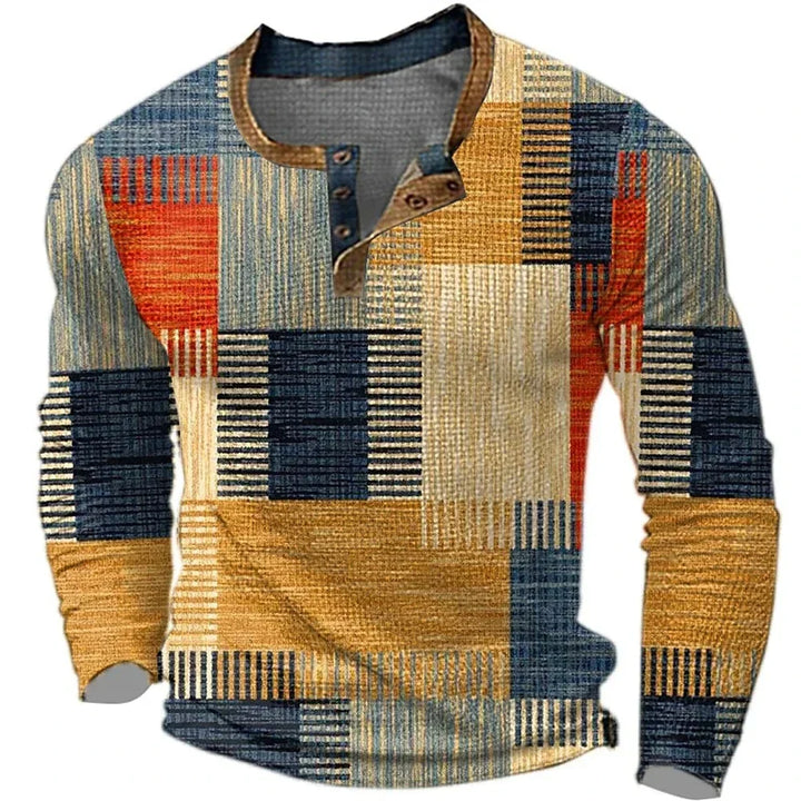 BEECK™ | Colorful Men’s Long Sleeve Shirt