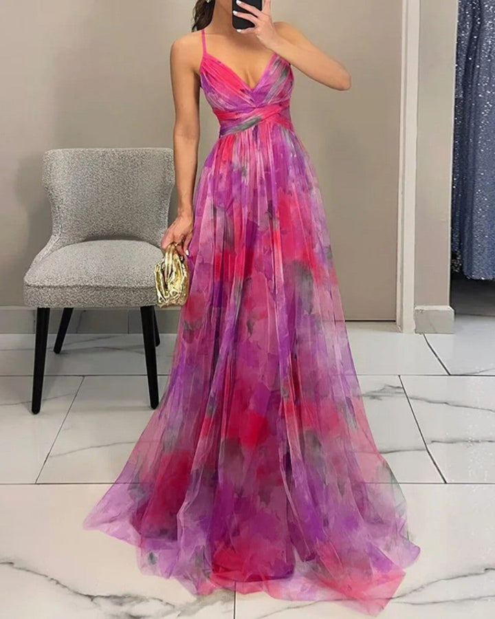 Giselle – Enchanting Maxi Dress with Floral Print
