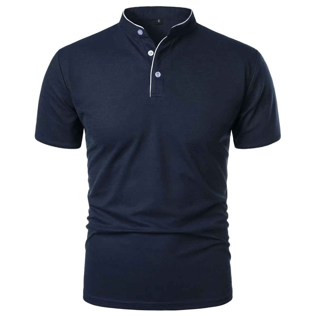 Felin | Elegantes Stehkragen-Poloshirt