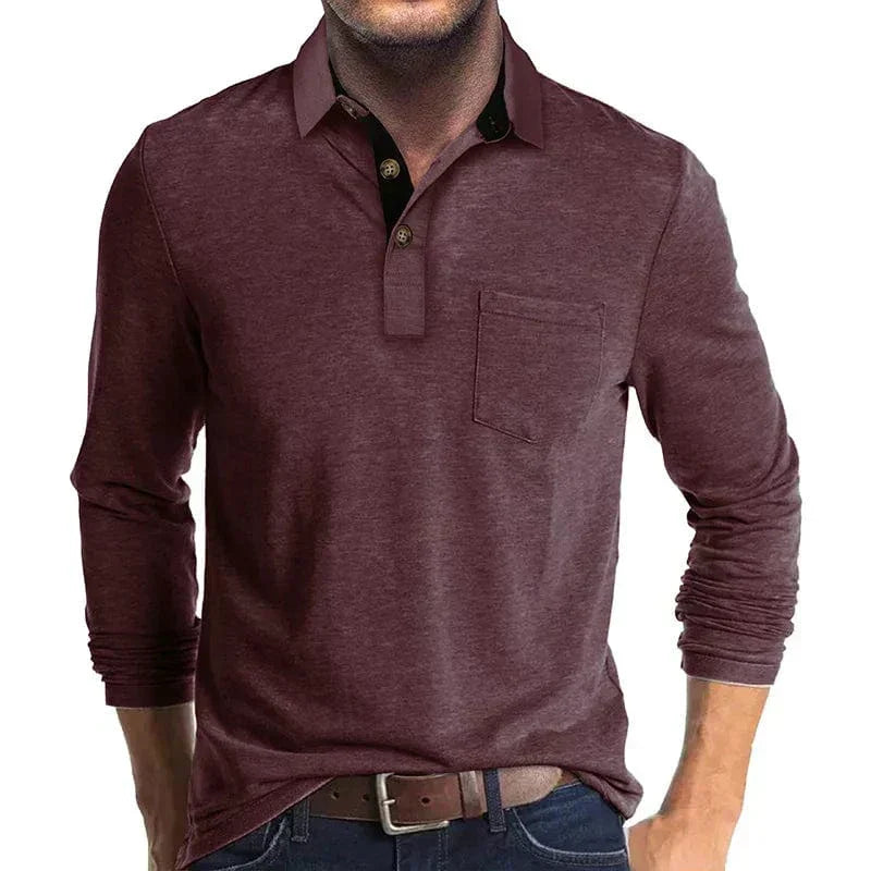 Daniel | Langarm-Poloshirt