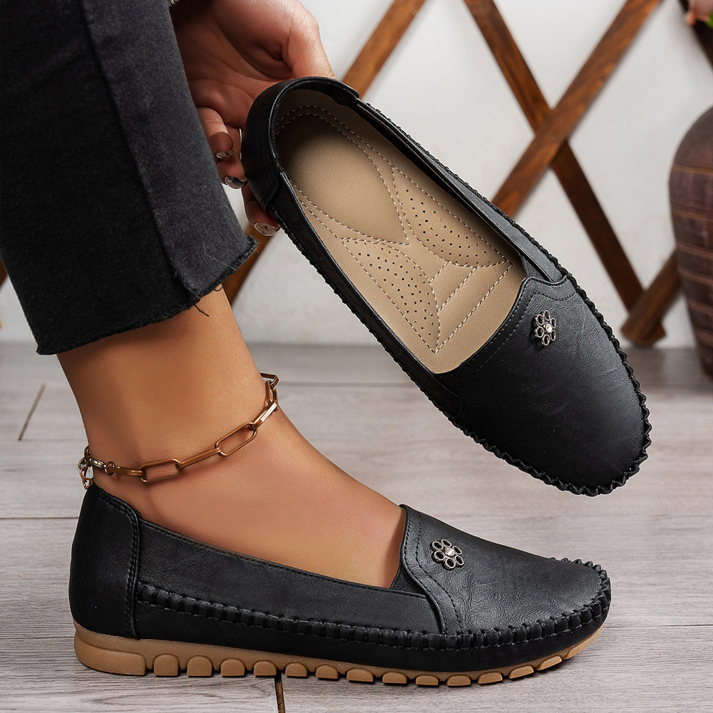 Feya Orthopedic Leather Shoes – Lightweight, Breathable, Anti-Slip