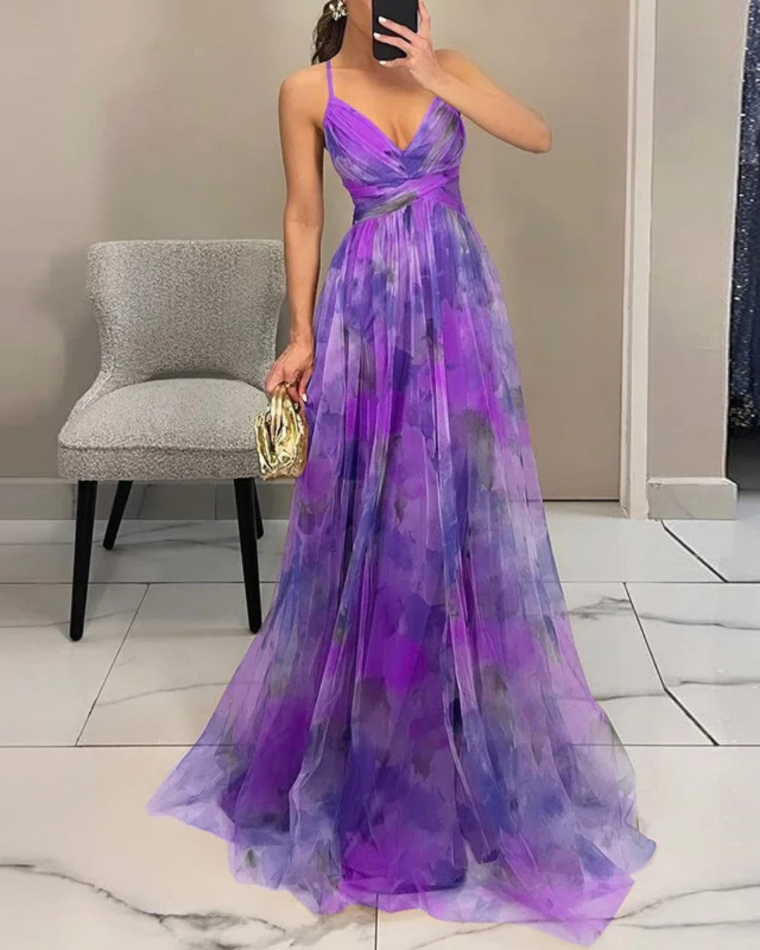 Giselle – Enchanting Maxi Dress with Floral Print
