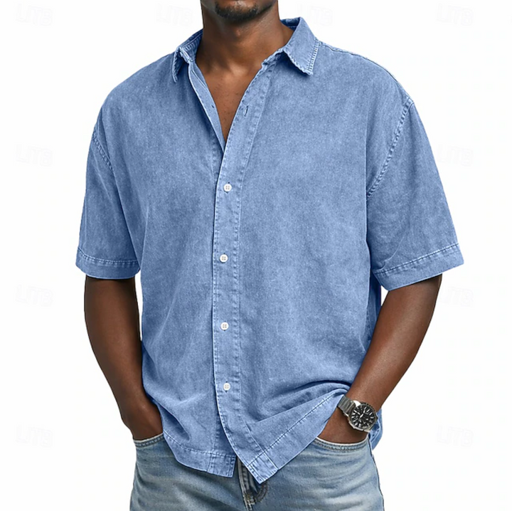Averra's Wash Cotton Shirt – Short Sleeve Button-Up