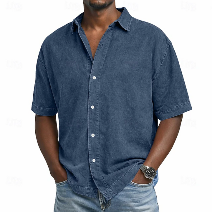 Averra's Wash Cotton Shirt – Short Sleeve Button-Up
