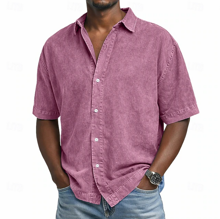 Averra's Wash Cotton Shirt – Short Sleeve Button-Up