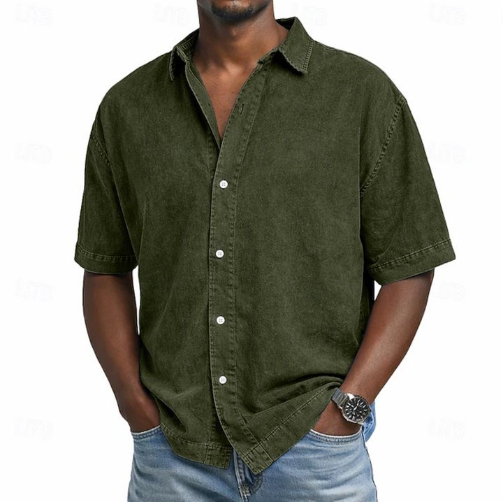 Averra's Wash Cotton Shirt – Short Sleeve Button-Up