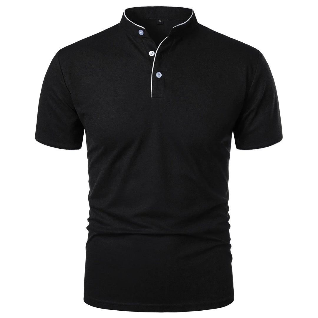 Felin | Elegantes Stehkragen-Poloshirt