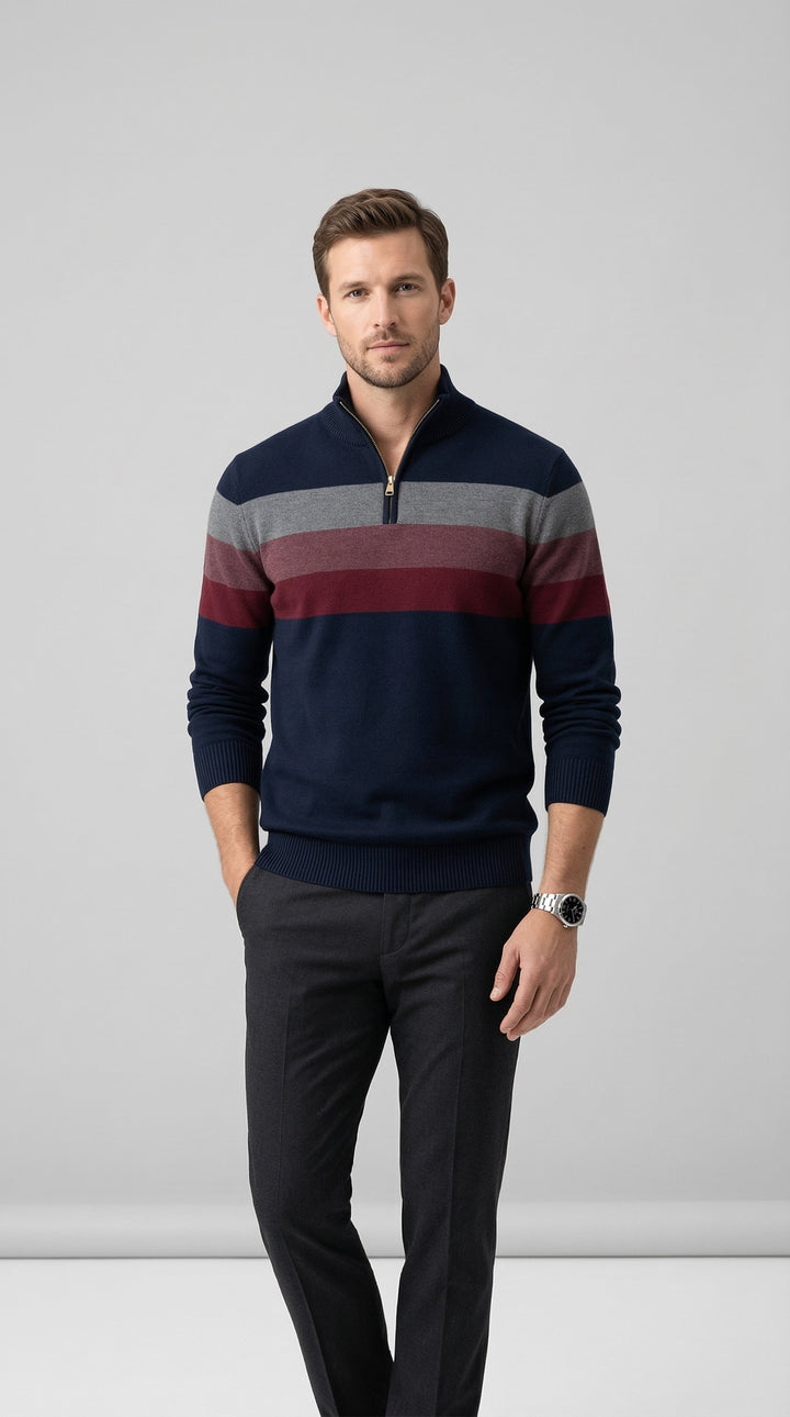 DAVID STRIPED SWEATER