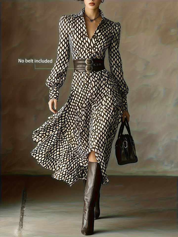 Lizzy | Vintage Rhombus Print Dress