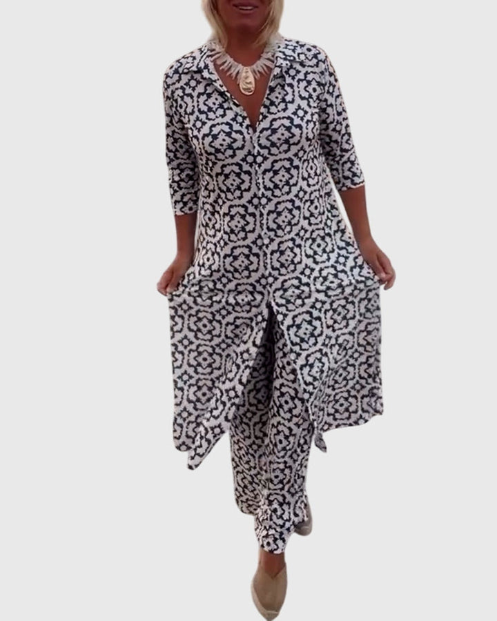 Gabriella | Elegant Vintage Two-Piece Set