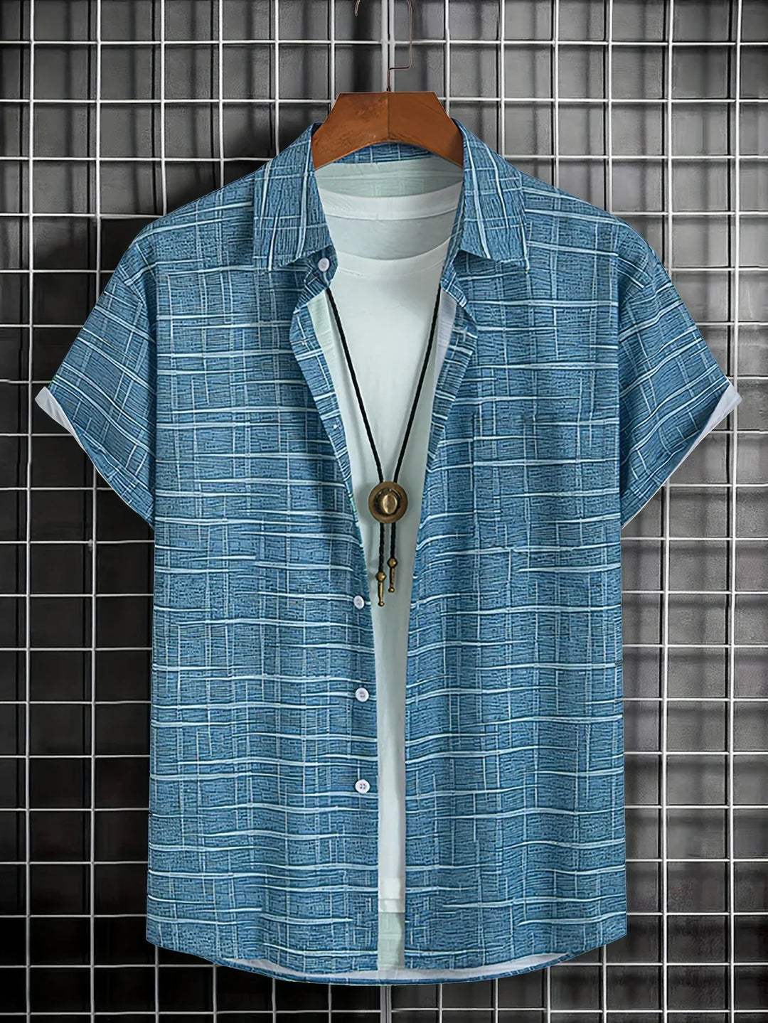 Haroyan – Stylish Shirt with Check Stripe Pattern